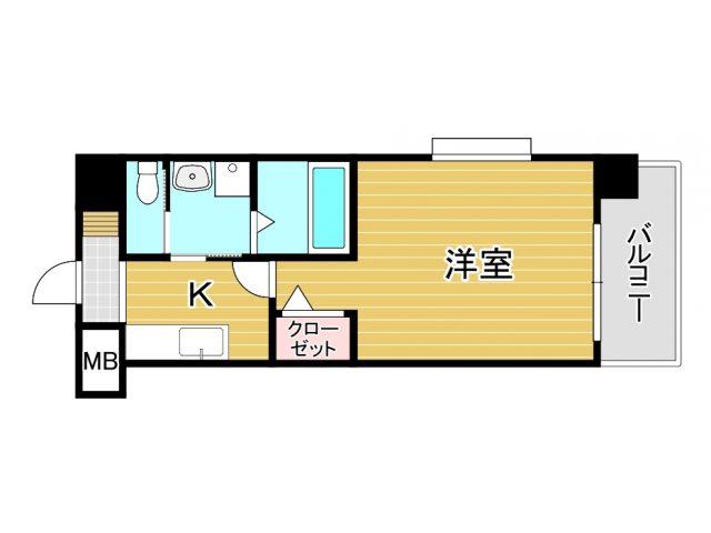 さくら館(1K/5階)の間取り写真