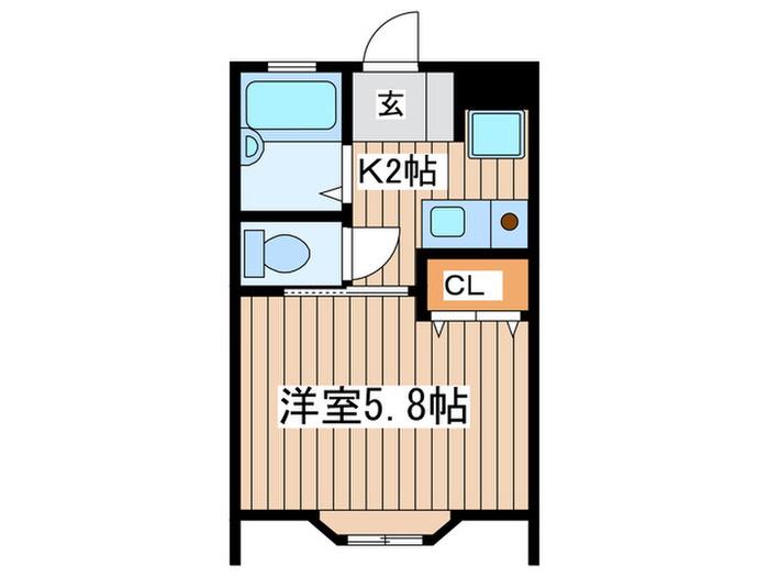 GRANADA SHONAN(1K/1階)の間取り写真
