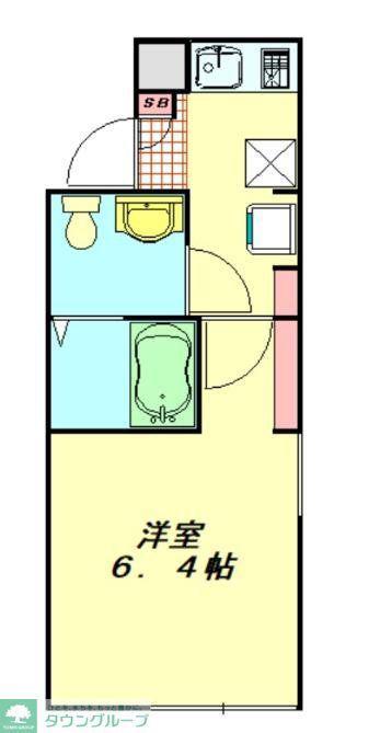 ATLAS四ツ木(1K/4階)の間取り写真