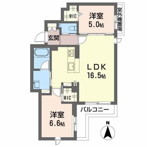 SHA MAISON EABHA(2LDK/3階)の間取り写真