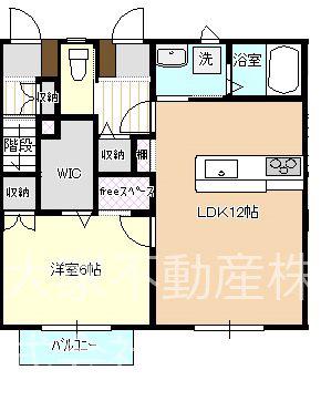 LATIERRA(1LDK/1階)の間取り写真