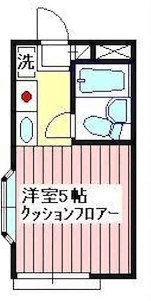 元加治マンション(ワンルーム/3階)の間取り写真