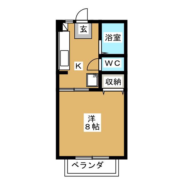 ドリームハウス(1K/2階)の間取り写真