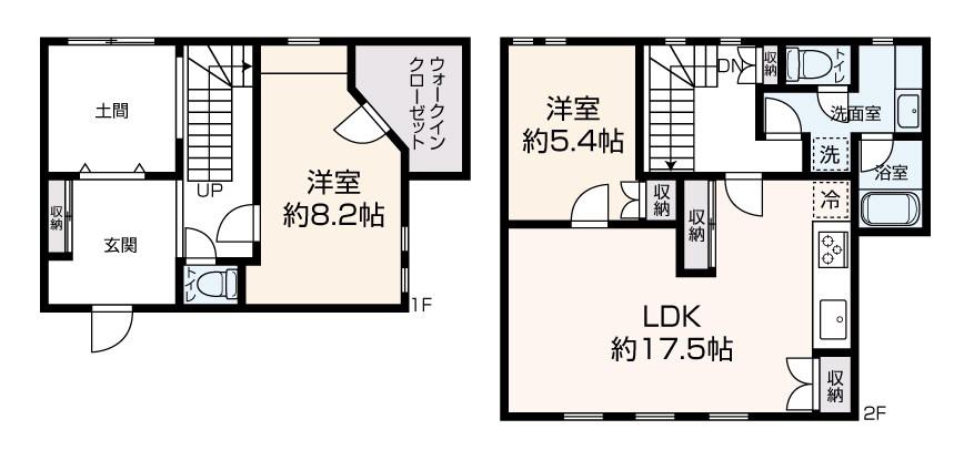 凛樹 LA COLLINE(2LDK/1階)の間取り写真