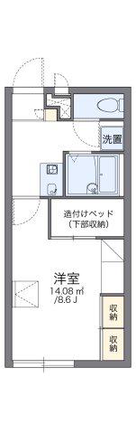 レオパレスTANADA(1K/2階)の間取り写真