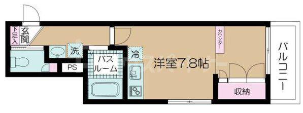 ラフィネ板橋本町(ワンルーム/3階)の間取り写真