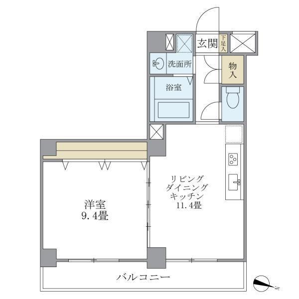 スターハイム(1LDK/4階)の間取り写真