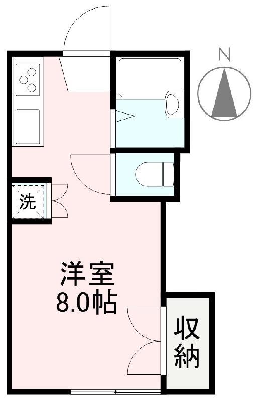 エイト屋島(ワンルーム/1階)の間取り写真