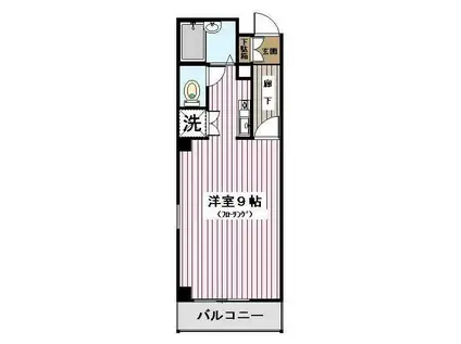 エクレール・オオタ(ワンルーム/3階)の間取り写真