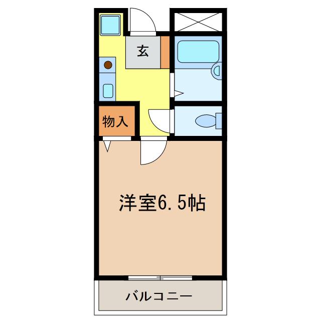 フェスタ千代田(1K/3階)の間取り写真