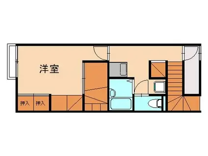 レオパレス楠の香(1K/2階)の間取り写真