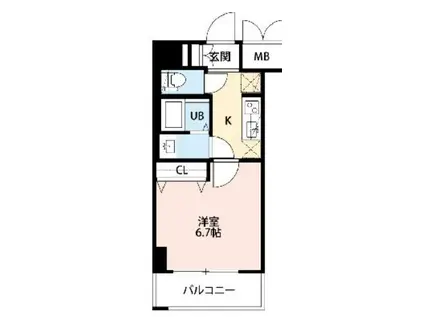 BLANCE OMIYA(1K/1階)の間取り写真