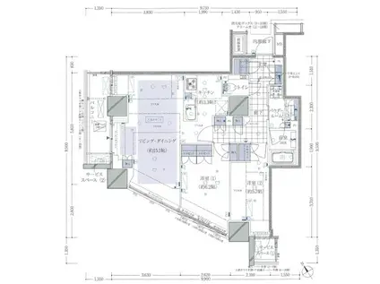 品川タワーレジデンス(2LDK/11階)の間取り写真