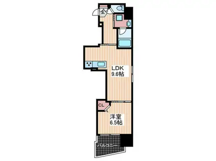 ラブリエ舟入中町アネックス(1LDK/7階)の間取り写真