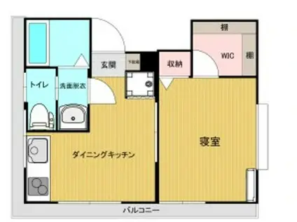 藤原ハイツII(1DK/2階)の間取り写真