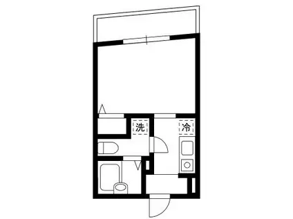 DEAR ECLASS EBISU(1K/1階)の間取り写真