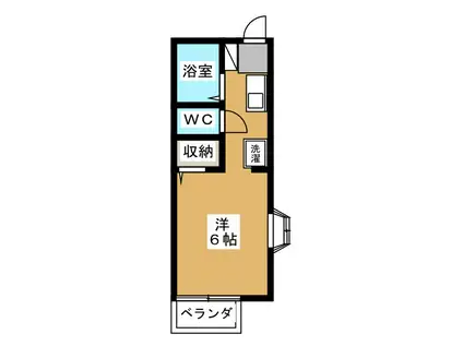 アーバンコート(ワンルーム/1階)の間取り写真