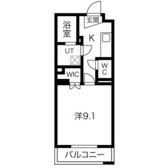 ハウオリII(1K/1階)の間取り写真