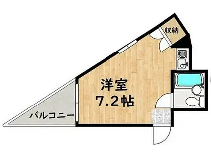 レジデンス井尻(ワンルーム/2階)の間取り写真