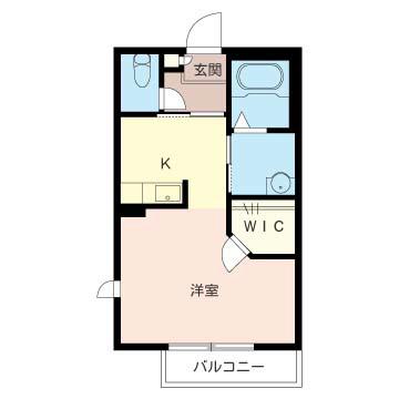 シャーメゾンT(ワンルーム/1階)の間取り写真