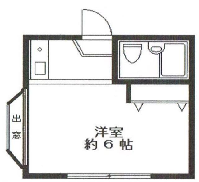 リイチ椎名町(ワンルーム/1階)の間取り写真