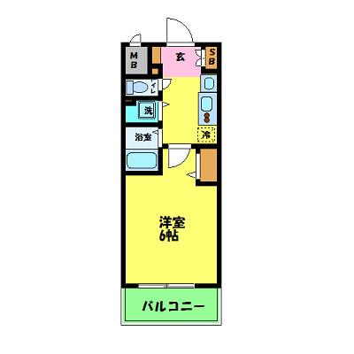 プレサンス堺筋本町フィリア(1K/7階)の間取り写真