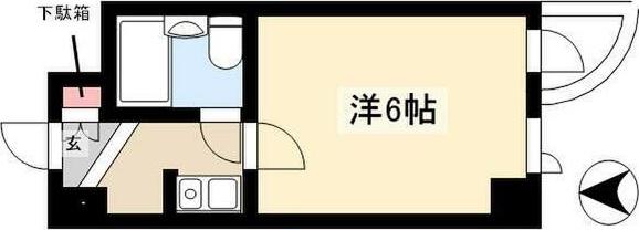ライオンズマンション丸の内第5(1K/10階)の間取り写真