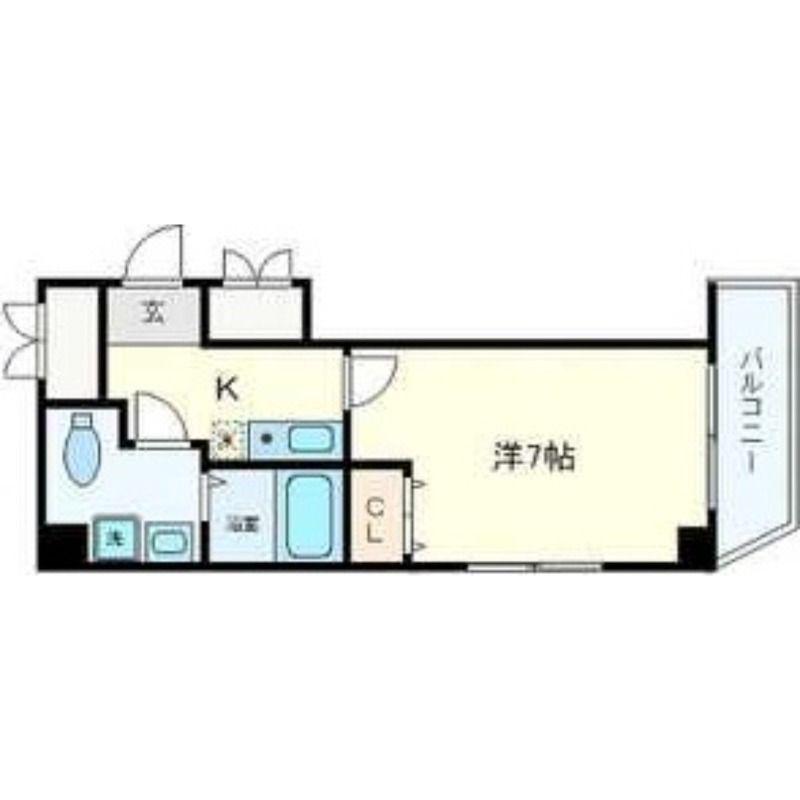 アリバ豊崎(1K/4階)の間取り写真