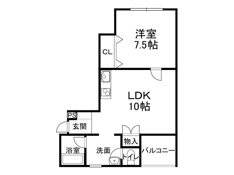 M.K.RELATIONS(1LDK/5階)の間取り写真