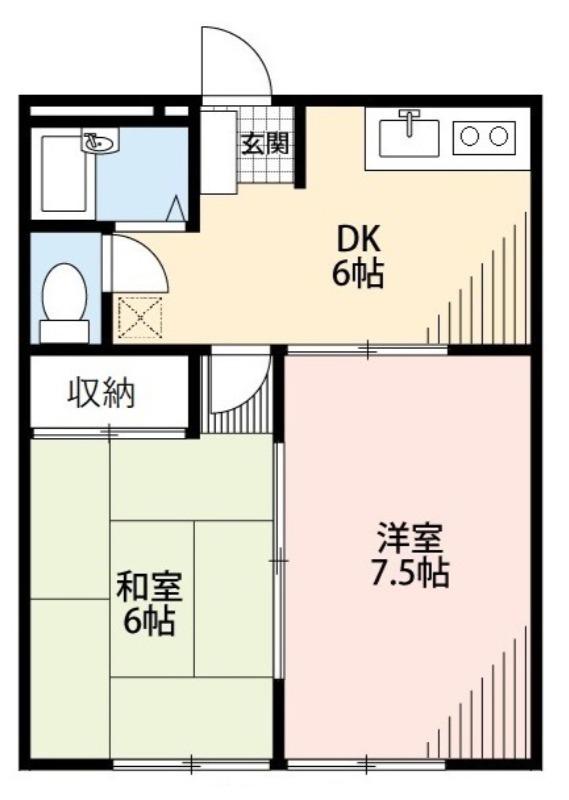 LANDFOREST柏の葉II(2DK/3階)の間取り写真