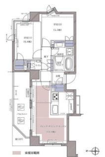 ディームス横濱青木町(2LDK/3階)の間取り写真