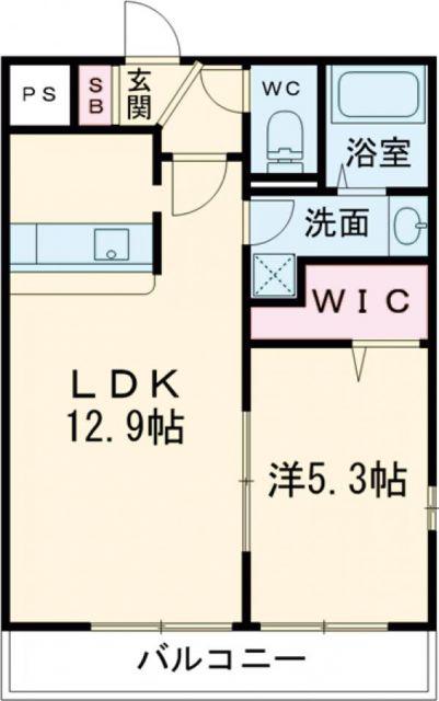 アクアクロス光の森(1LDK/3階)の間取り写真