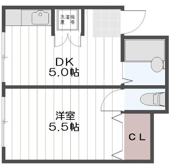 AVANZARE(1DK/3階)の間取り写真