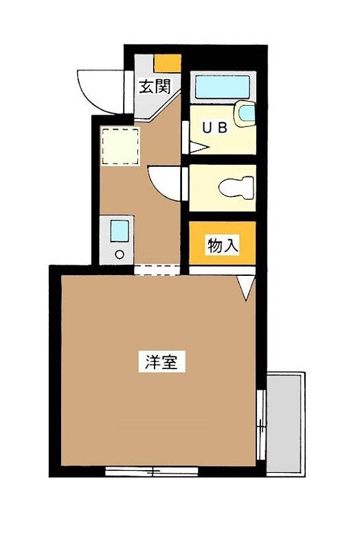 グランデール(1K/2階)の間取り写真