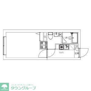 MAXIV CITY新江古田(1K/1階)の間取り写真