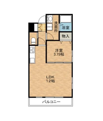 IBRIO馬込(1LDK/1階)の間取り写真