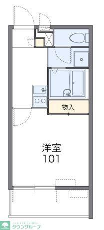 レオパレス悠和(1K/2階)の間取り写真