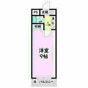 ホワイトハウス(1K/5階)の間取り写真