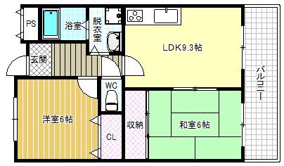 プルミエール21(2LDK/2階)の間取り写真