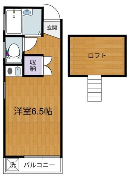 調布ヶ丘ティー&ティー(ワンルーム/2階)の間取り写真