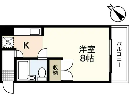 YZ BLD緑井(ワンルーム/3階)の間取り写真