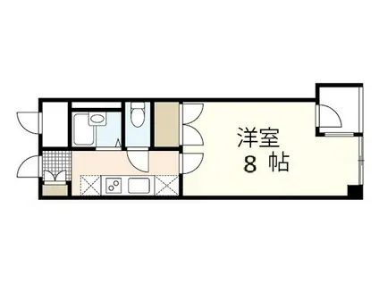 ルアール国光(1K/7階)の間取り写真