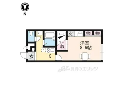 レオパレス 川口東扇(1K/2階)の間取り写真