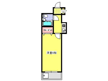 ニュー八景コープ(1K/1階)の間取り写真