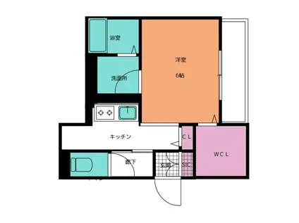 SHAREMO(ワンルーム/1階)の間取り写真