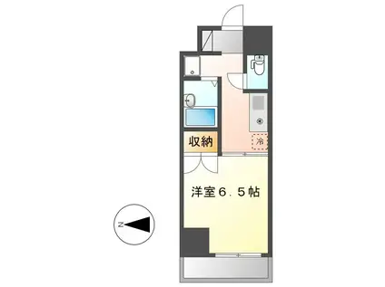 SPACE DUKE(1K/6階)の間取り写真