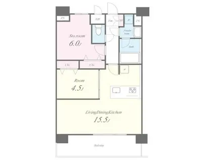 コンステレーション(1SLDK/10階)の間取り写真
