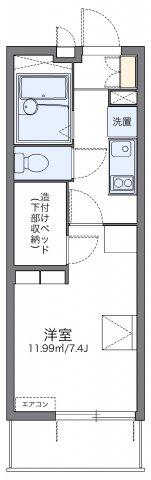 レオパレス菅生(1K/3階)の間取り写真