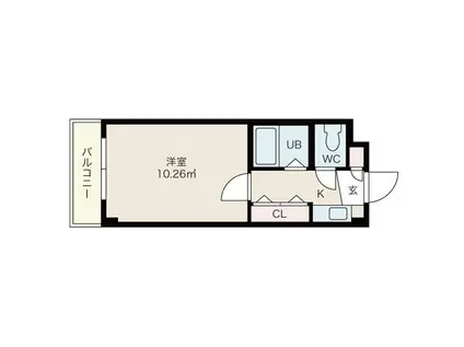 メゾンイシケン(1K/3階)の間取り写真