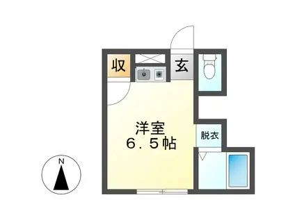 モンパオ21(ワンルーム/1階)の間取り写真